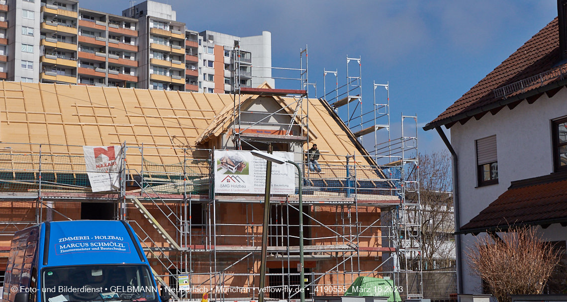 16.03.2023 - Baustelle Ottweiler Straße in Neuperlach